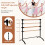 Casart 4ft Ballet Barre Freestanding Double Dance Bar Height-Adjustable 100kg 6