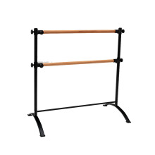 4ft Ballet Barre Freestanding Double Dance Bar Height-Adjustable 100kg