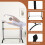 Casart 4ft Ballet Barre Freestanding Double Dance Bar Height-Adjustable 100kg 4