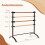 Casart 4ft Ballet Barre Freestanding Double Dance Bar Height-Adjustable 100kg 2