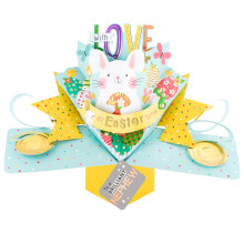 Easter Card To A Brilliant Nephew Easter Bunny Pop Up Easter Card Cute 3D Cards