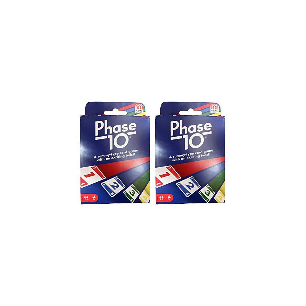 Mattel Phase 10 Card Game - 2 Pack