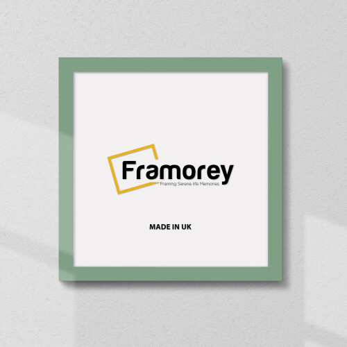 (60x60 CM) Square Size Green Picture Frame Wall Art Frames Flat Wooden Effect Poster Frame 2