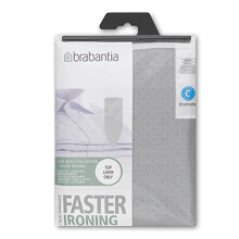 Brabantia Durable Foam Layer Ironing Board Cover, Size C (49 x 18 in), Metallized