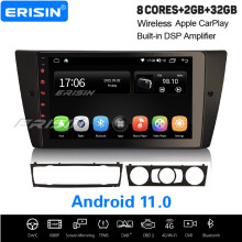 8-Core Android 11 Car Stereo BMW 3er E90/91/92/93 M3 CarPlay DAB+ Bluetooth OBD2 GPS Satnav 32GB
