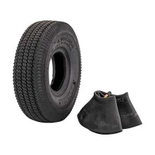 Marathon 4.10/3.50-4"""" pneumatischer (luftgefllter) Sackkarren-/Allzweck-Nutzreifen und Schlauch, schwarz