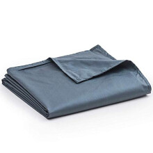 YnM Cotton Duvet Cover for Weighted Blankets (Dark Grey, 60x80).