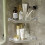 Living And Home (Silver) Bathroom Corner Shelf Adhesive Shower Organiser 2