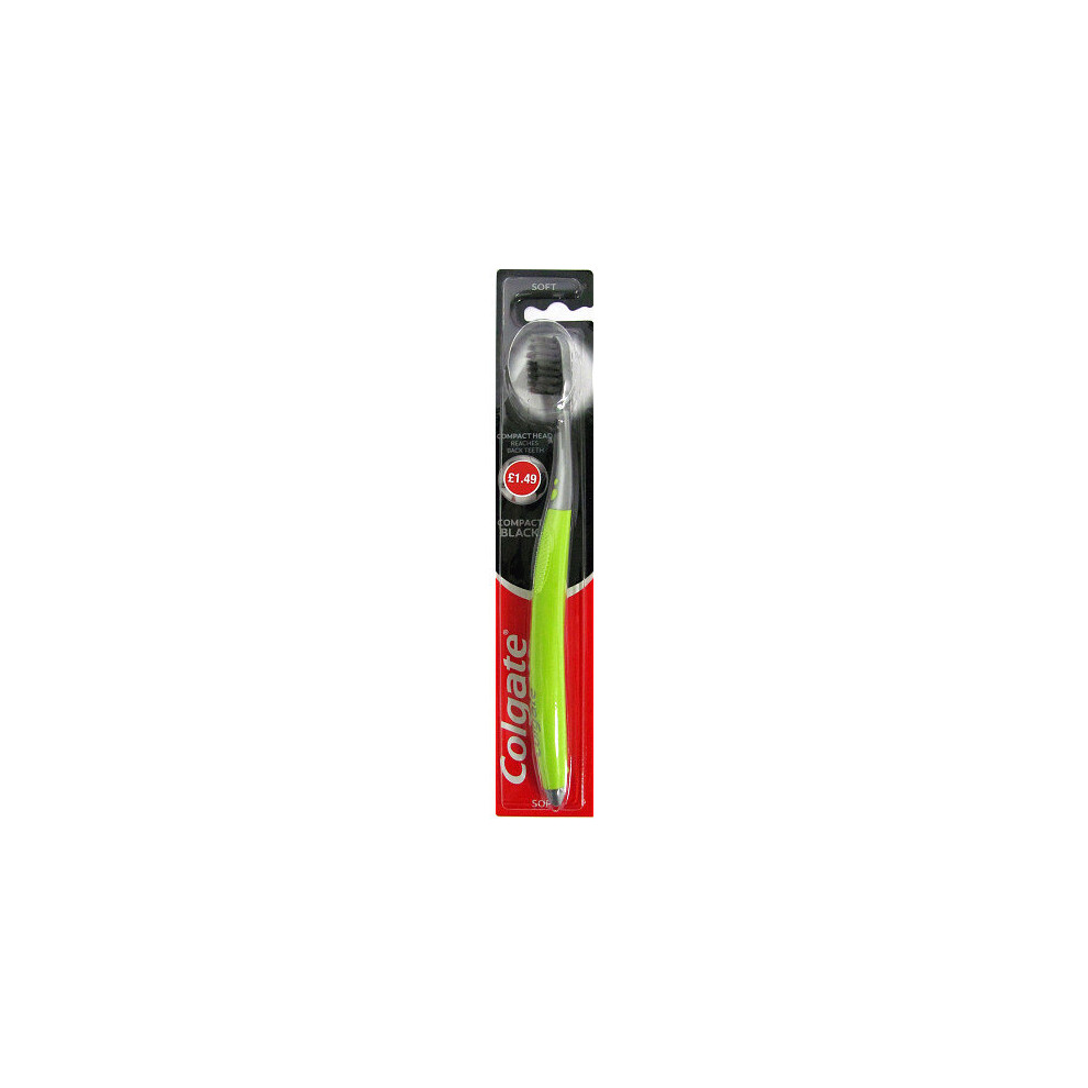 Colgate Toothbrush Compact Black (Pack of 6)