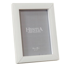 Bevelled White Glass Photo Frame Minimalist Contemporary Home Decor 5" x 7"
