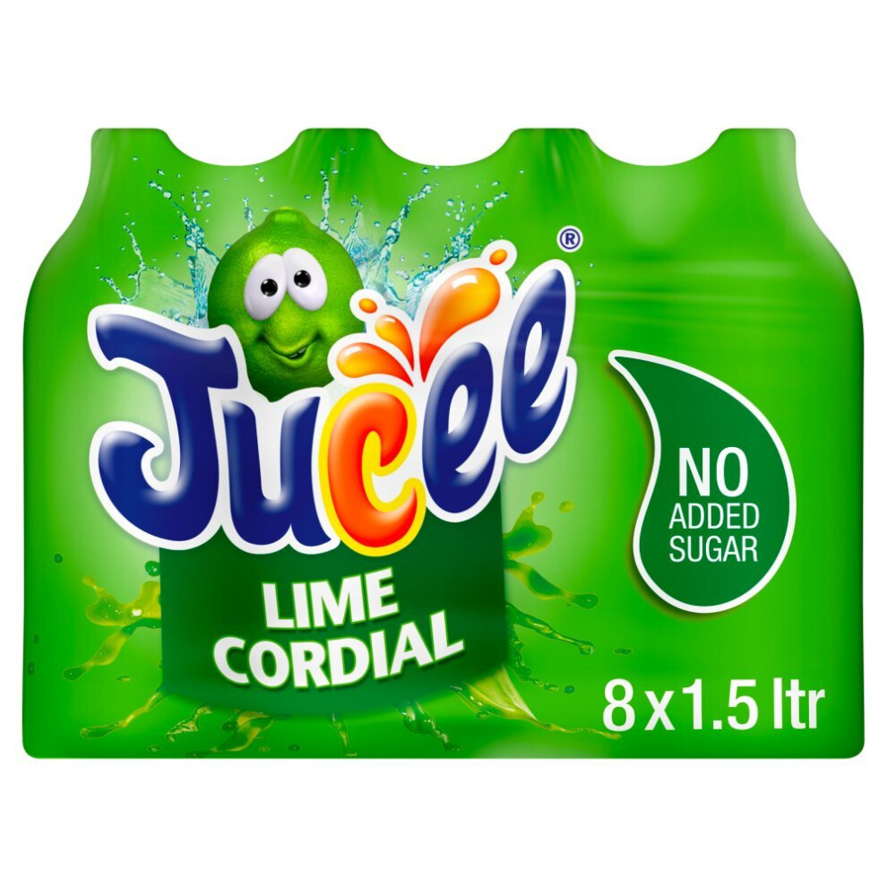 Jucee Lime Cordial 1.5 Litre (Pack of 8 )