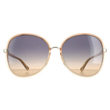 Chloe Sunglasses CH0030S Franky 004 Orange Crystal Blue Gradient