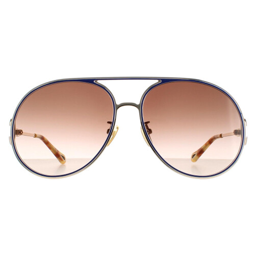 Chloe Chloe Sunglasses CH0145S 002 Gold Havana Green Gradient