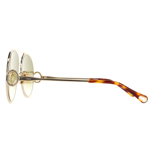 Chloe Chloe Sunglasses CH0145S 003 Gold Blue Brown Gradient 2