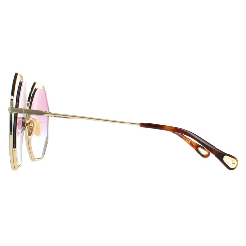 Chloe Chloe Sunglasses CH0045S 003 Gold Blue Pink Gradient 2