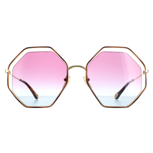Chloe Chloe Sunglasses CH0045S 003 Gold Blue Pink Gradient