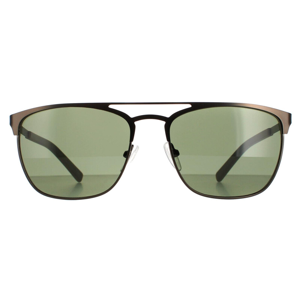 Square Matte Gunmetal Solid Green G15 CK20123S