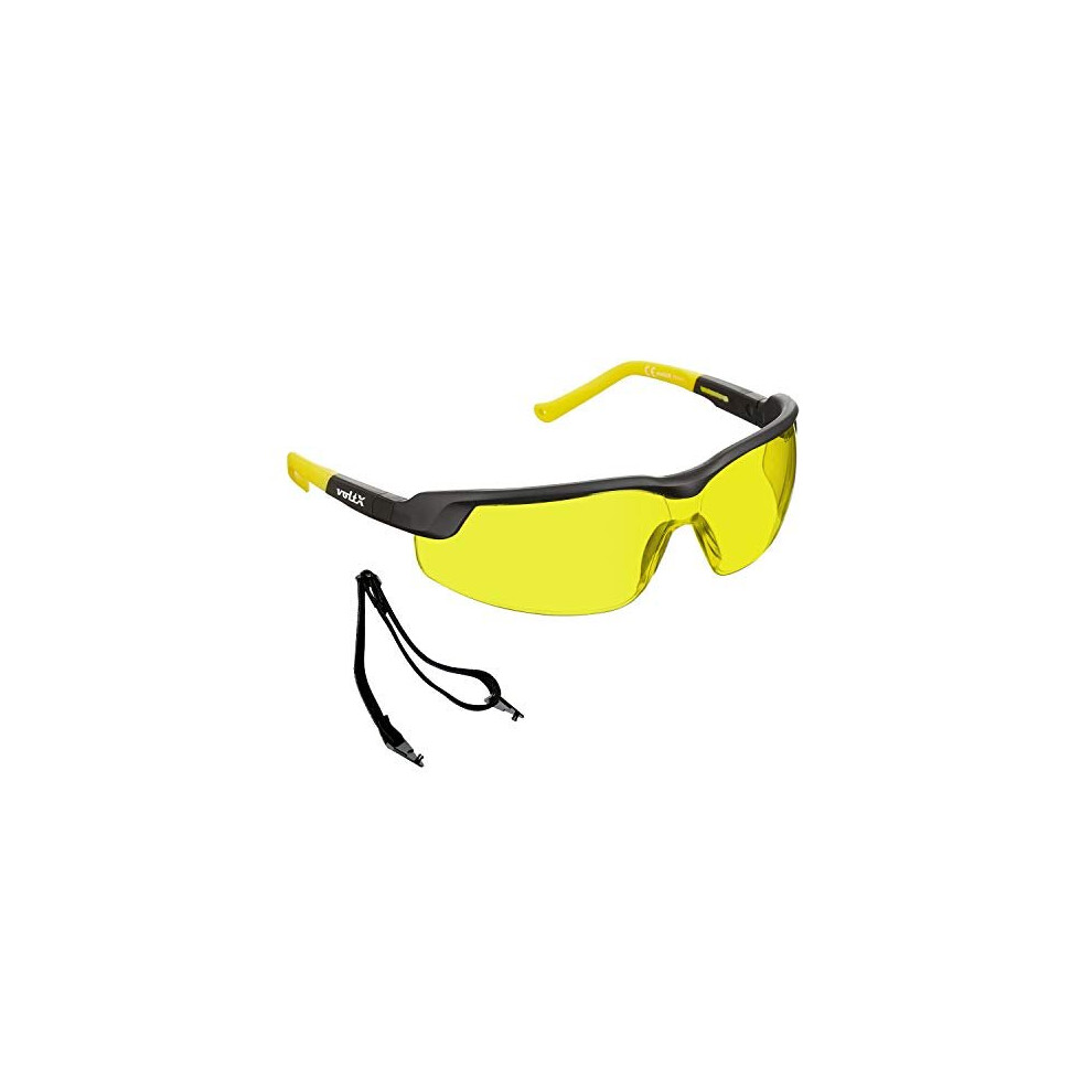 Voltx Gt Adjustable Safety Glasses (Yellow Lens), Ukca & Ce En166ft Certified, Anti Fog Coated, Uv400 Lens, Scratch Resistant, Tilt And Length 5060225834229