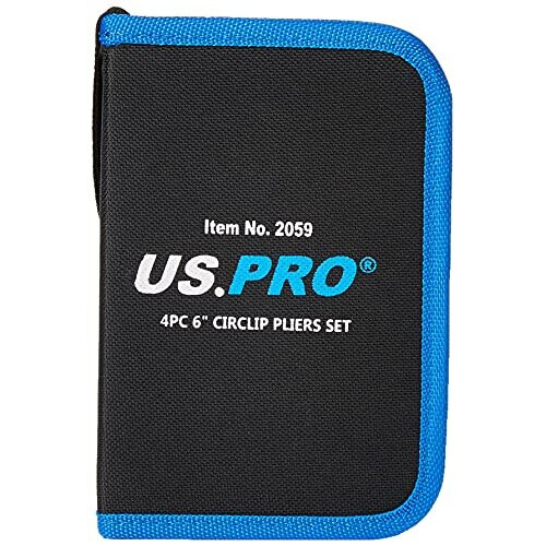 us pro US PRO B2059 4pc 6" Circlip, Snap Ring Pliers, Internal External 150mm 1