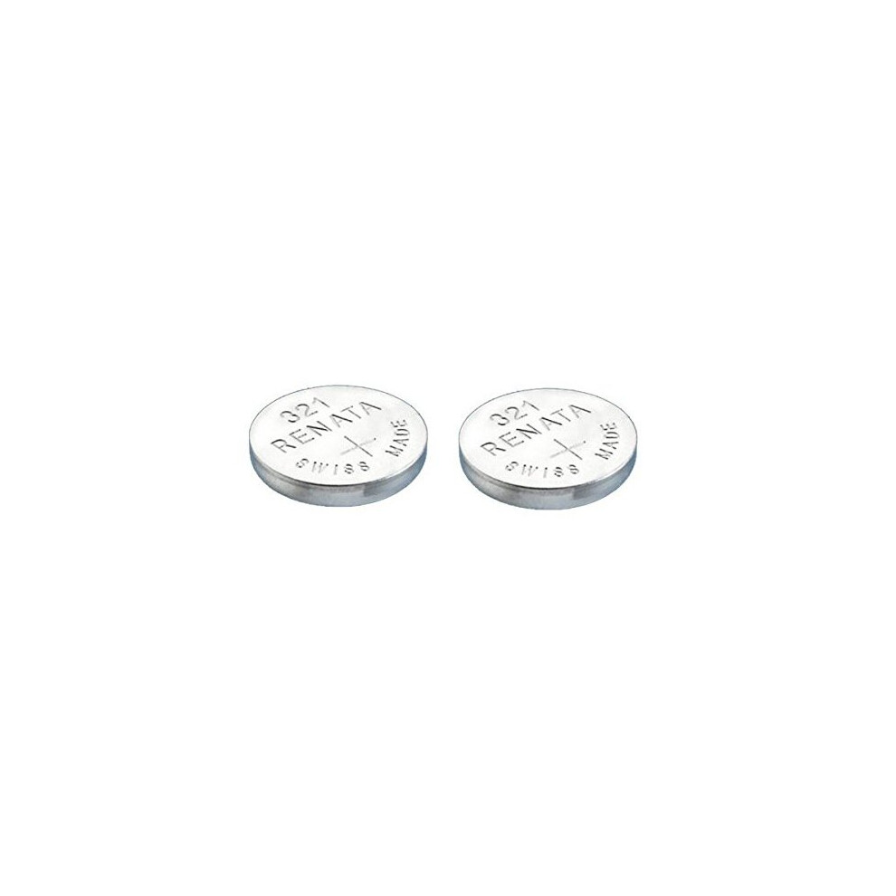 2 x Renata 321 Watch Battery Swiss Made Silver Oxide 1.5V Also Known as SR616SW