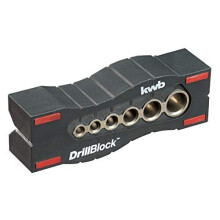 kwb Drilling aid/Drilling Ã 4-12 mm Drill Block for Rectangular u. Precise Holes on Surfaces, Round Materials and Edges incl. Grip Points
