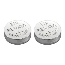 2 x Renata 319 Watch Battery Swiss Made Silver Oxide 1.5 v(SR527SW)