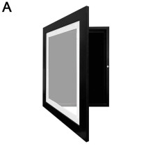 ( Black) Wooden Picture Frame For-Artworks - Kids Art Display