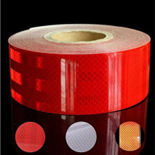 Reflective Tape Waterproof, 33ftX2" Reflective Warning Sticker High intensity self-adhesive Safety Tape for Vehicles Car Trailers Bikes?Night (Red)