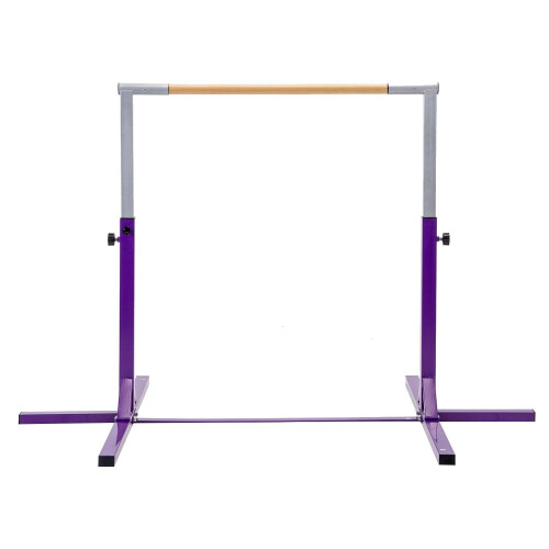 (Purple) Gymnastics Bar Adjustable Horizontal Kip High Bars 1