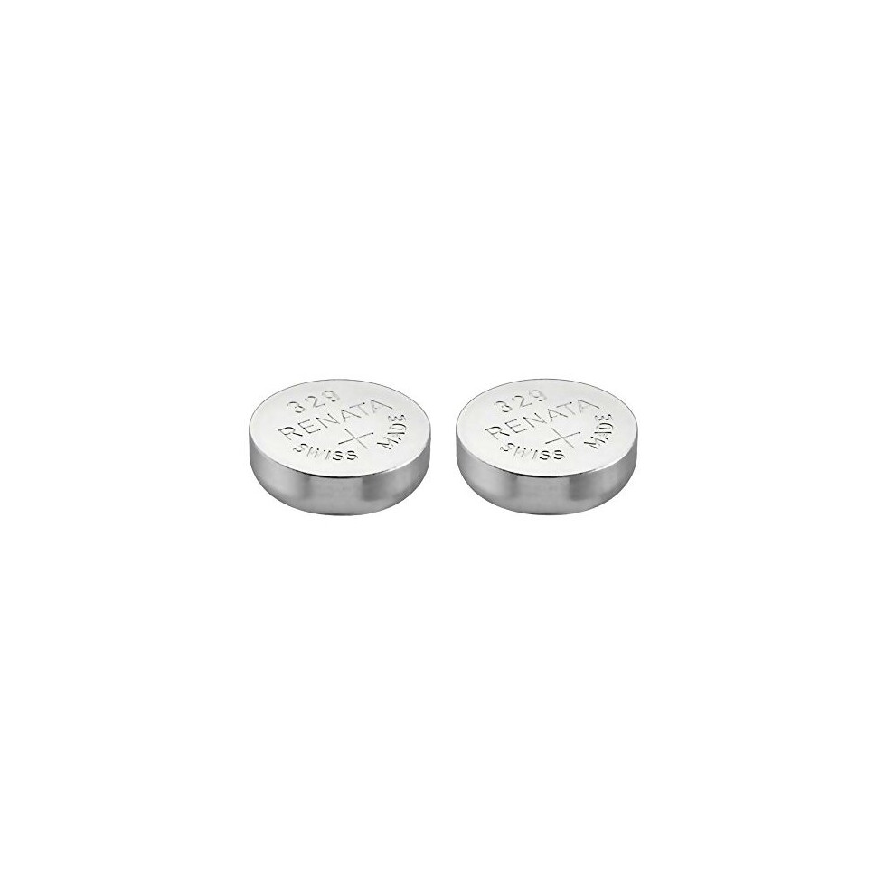 2 x Renata 329 Watch Battery Swiss Made Silver Oxide 1.5 v Also = SR731SW, V329, D329, GP329, 329