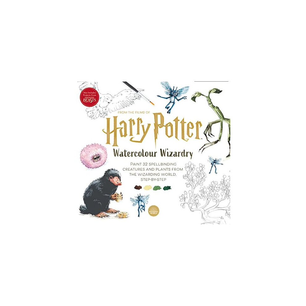 Harry Potter Watercolour Wizardry Paint 32 Creatures Plants Paperback - Image 4