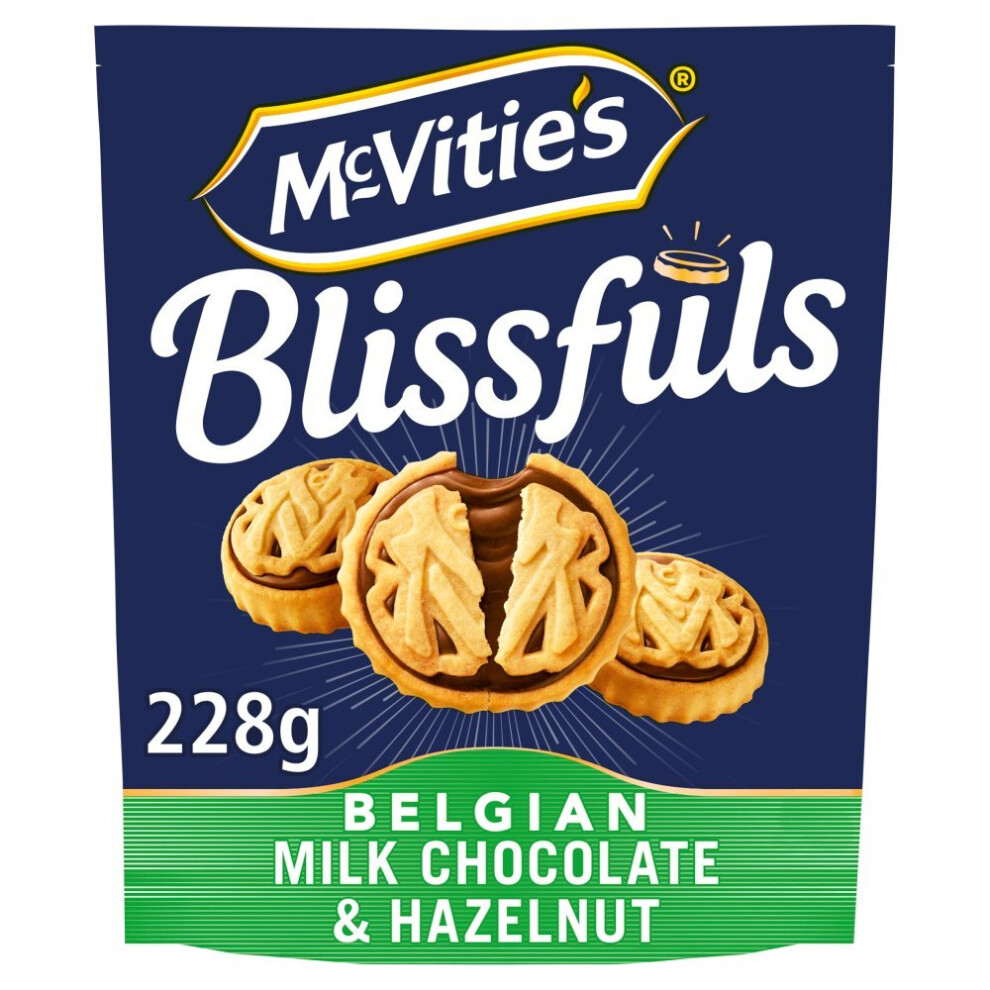 McVitie's Blissfuls Belgian Milk Chocolate & Hazelnut 42g (Pack of 24)