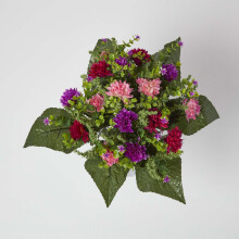 Homescapes Multi Colour Artificial Chrysanthemum Flower Bouquet Arrangement