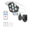77 LED Motion Sensor Security Street Lights Solar Street Wall Lights Motion Sensor Fake Surveillance Camera Security+Remote 3