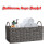 (Grey) AAMEN Bathroom Rope Storage Basket with Handles 4