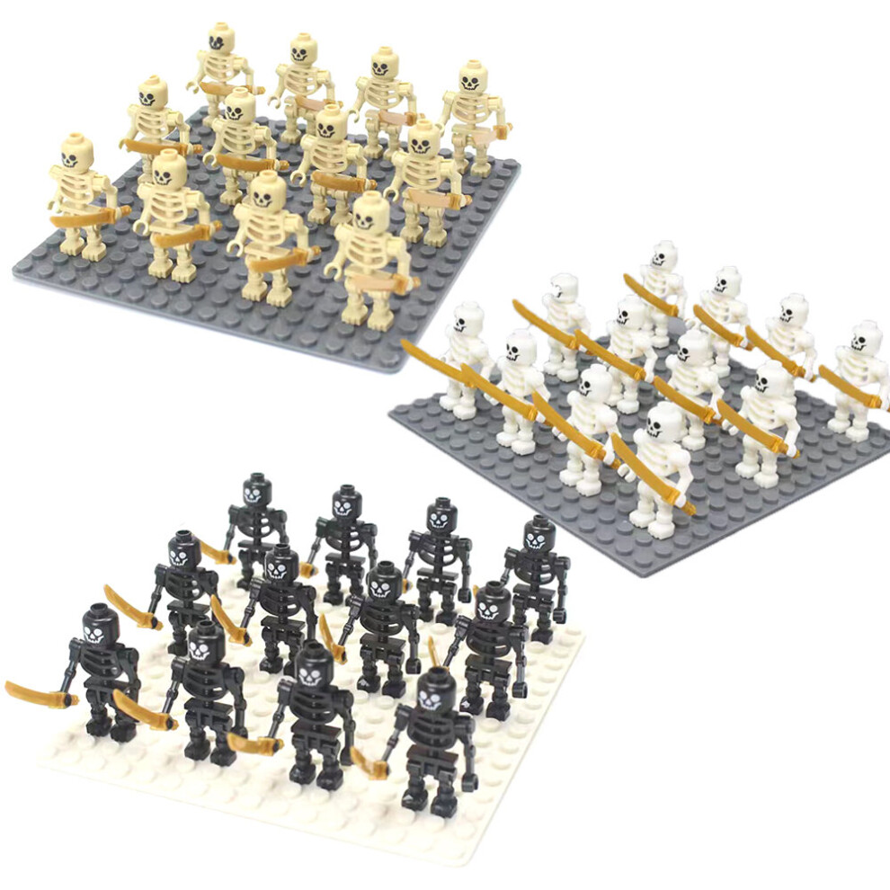 (Style D    36pcs) Skeleton soldiers  building blocks ninjasskeleton corps inifigures Children's Stall Toys Building Blocks Toys