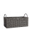 (Grey) AAMEN Bathroom Rope Storage Basket with Handles 1