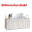 (White) AAMEN Bathroom Rope Storage Basket with Handles 4