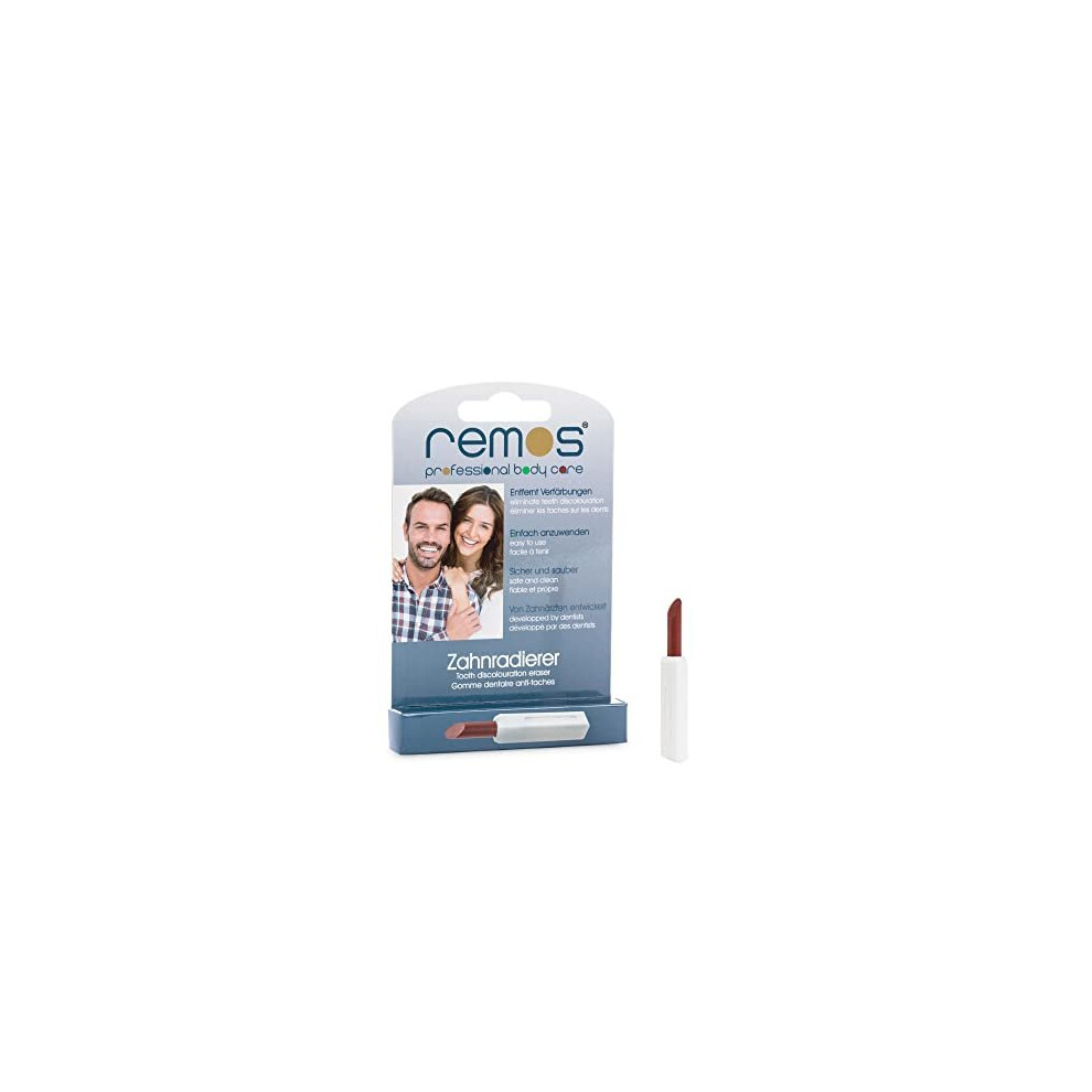 REMOS Tooth Stain Eraser - Polisher for discolourations by Tobacco, Tea, Coffee & Wine