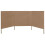 vidaXL 3-panel Wind Screen Fabric 160cm Taupe Camping Windbreak Sun Screen 3