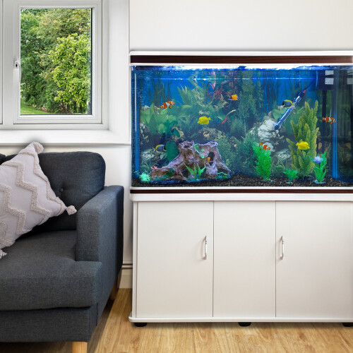 Fish Tank Cabinet - White | Large Fish Tank Aquarium 1