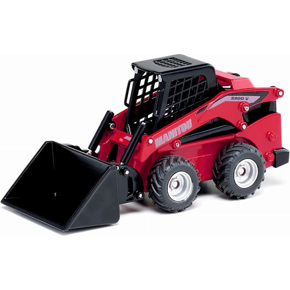 SIKU 3049 Farmer Manitou 3300V Skid Steer Loader, Red