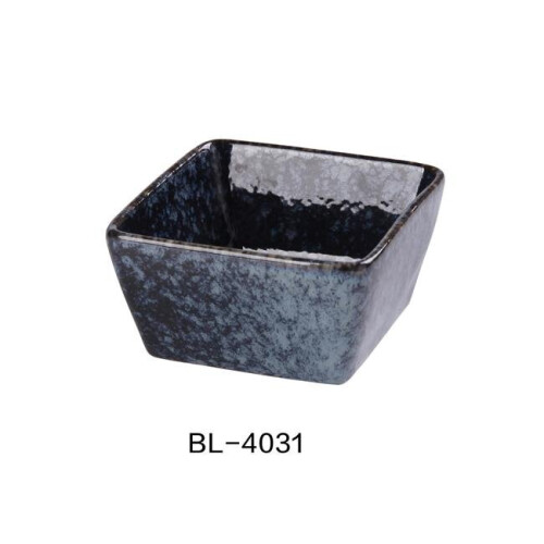 Yanco BL-4031 3.5 oz Blue Star Square Sauce Dish, Blue - Pack of 48