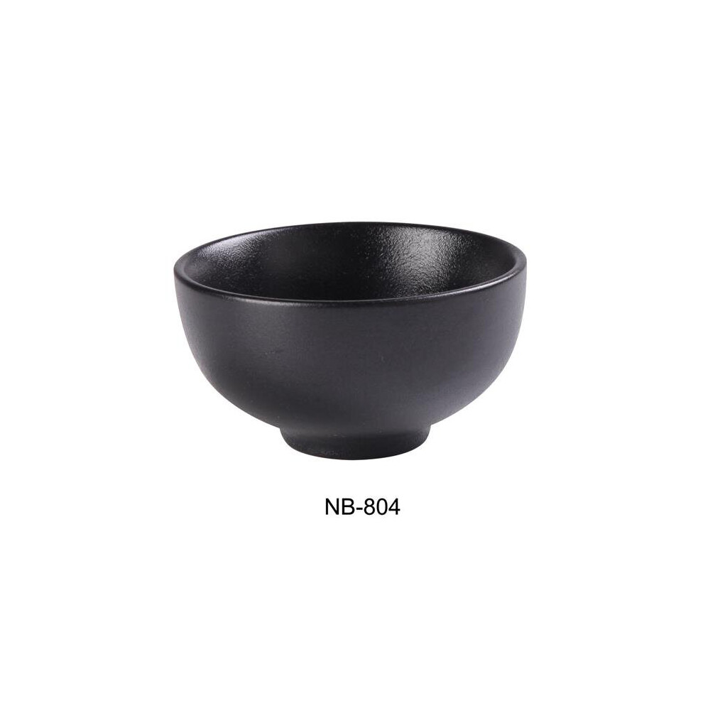Yanco NB-804 9 oz Noble Black Soup Bowl, Black - 4.5 x 2.25 in. - Pack of 36-image-OPC-PBDRJ99-NEW