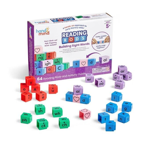 Learning Resources Learning Resources HTM95394 Reading Rods Beginning Words Set