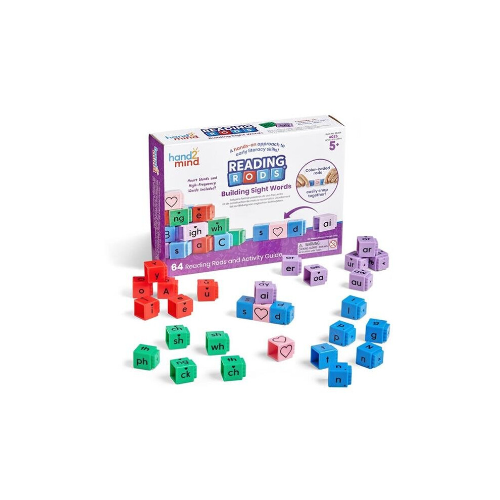 Learning Resources HTM95394 Reading Rods Beginning Words Set