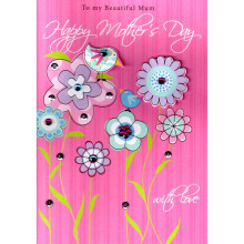 Beautiful Mum Birds Hand-Finished 3D Happy Mother's Day Card Greeting Cards