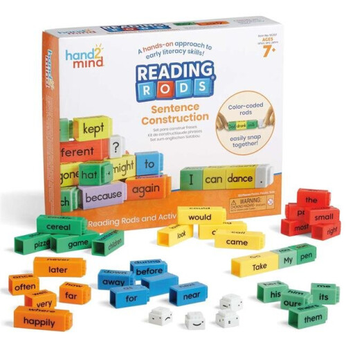 Learning Resources Learning Resources HTM95397 Reading Rods Sentence Construction Set