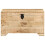VidaXL vidaXL Solid Rough Mango Wood Storage Chest Wooden Entryway Hallway Bench 5