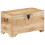 VidaXL vidaXL Solid Rough Mango Wood Storage Chest Wooden Entryway Hallway Bench 12
